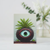 目の付いたSF植物 ポストカード (スタンド正面)