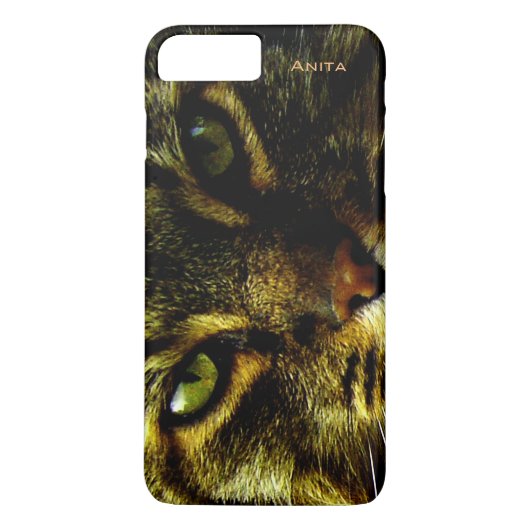 目の写真に催眠術をかけている猫 Case-Mate iPhoneケース (裏面)