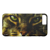 目の写真に催眠術をかけている猫 Case-Mate iPhoneケース (裏面(横))