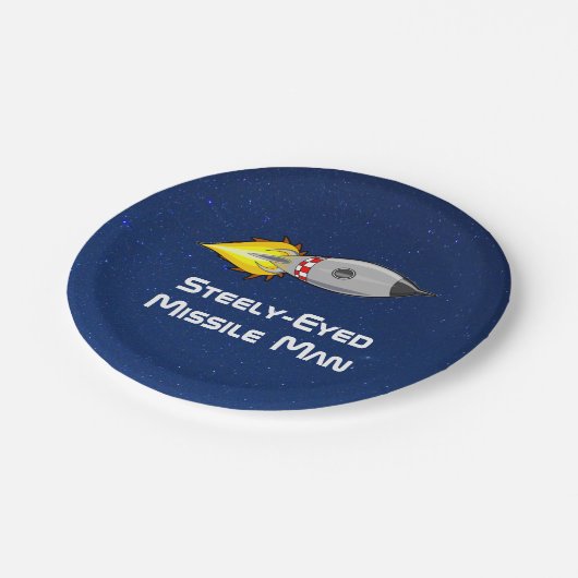 目の凝ったミサイルの持ち主 ペーパープレート (アングル)