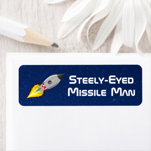 目の凝ったミサイルの持ち主 ラベル (インサイチュ)