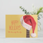 目の前につるアコースティックギターを着けたサンタハット シーズンカード (スタンド正面)