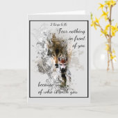 目の前に何も恐れない感動的引用文 カード (黄色い花)