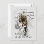 目の前に何も恐れない感動的引用文 ポストカード (正面/裏面)