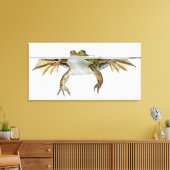 目の前に現れる食用カエルのショット キャンバスプリント (インサイチュ (リビング))