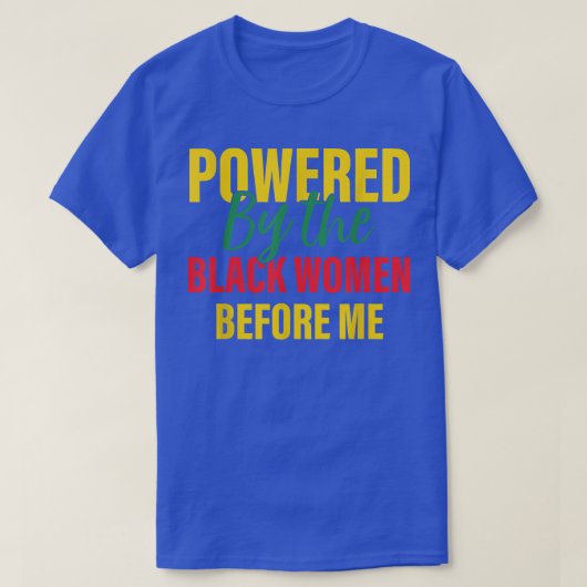目の前の黒人の女性に支配されている Tシャツ (デザイン正面)