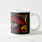 目の叫びのジャンボマグ ジャンボコーヒーマグカップ (右)