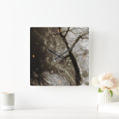 目の向こうに。 スクエア壁時計 (ホーム)