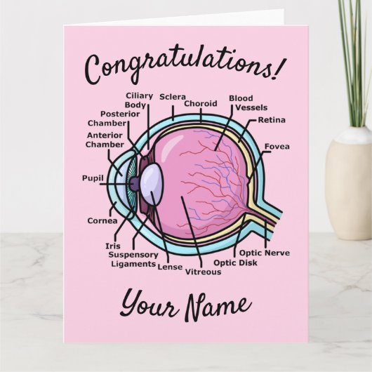 目の図 カード (正面)