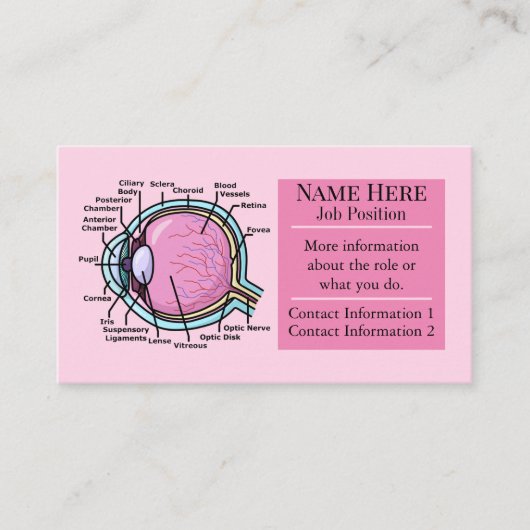 目の図 名刺 (正面)