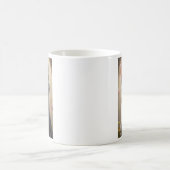 目の大きい可愛いアメリカンショートヘア コーヒーマグカップ (中央)