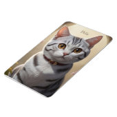 目の大きい可愛いアメリカンショートヘア マグネット (左側)