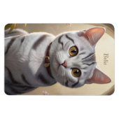 目の大きい可愛いアメリカンショートヘア マグネット (横)