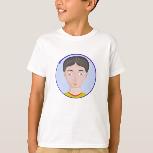 目の大きい可愛い少年 Tシャツ (正面)