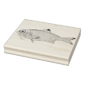 目の広い魚のヴィンテージラバーアートスタンプ ラバースタンプ (スタンプ)