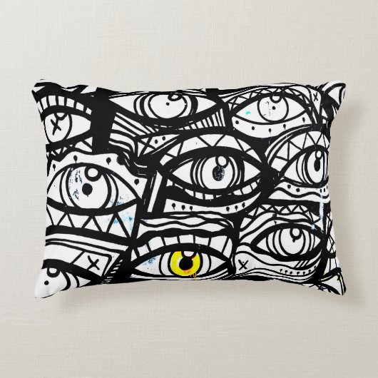 目の広がり アクセントクッション (正面)