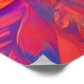 目の形の葉がクローズアップ ポスター (角)