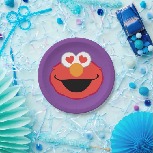 目の形をしたハート顔 ペーパープレート (パーティー)