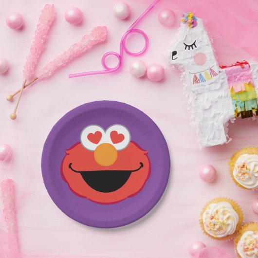 目の形をしたハート顔 ペーパープレート (パーティー)