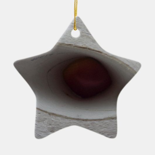 目の形をした穴,紙 セラミックオーナメント (正面)