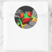 目の悪いカエル ラウンドシール (バッグ)