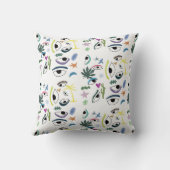 目の抽象芸術アートパターン クッション (裏面)