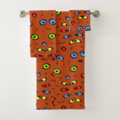 目の抽象芸術、追加文字 バスタオルセット (インサイチュ)