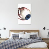 目の描写筋肉のリアルな動き キャンバスプリント (インサイチュ (寝室))