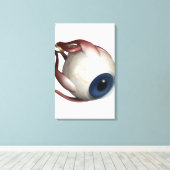 目の描写筋肉のリアルな動き キャンバスプリント (インサイチュ (ウッドフロア))