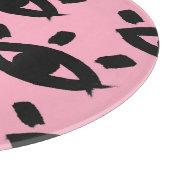 目の水色ブラシ、スケッチパターン。 カッティングボード (角)