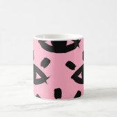 目の水色ブラシ、スケッチパターン。 コーヒーマグカップ (中央)