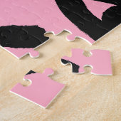 目の水色ブラシ、スケッチパターン。 ジグソーパズル (側面)