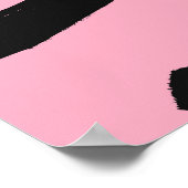 目の水色ブラシ、スケッチパターン。 ポスター (角)