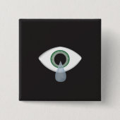 目の涙 缶バッジ (正面)