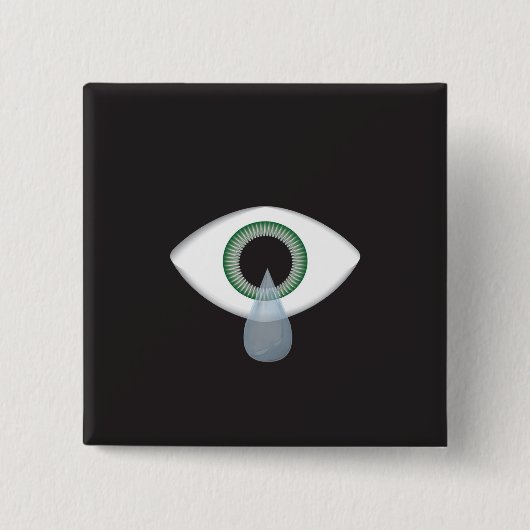 目の涙 缶バッジ (正面)