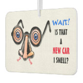 目の熱狂する鼻メガネが新しい車の匂いを嗅ぐ カーエアーフレッシュナー (左)