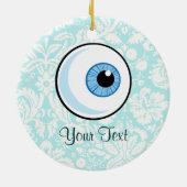 目の球; かわいい セラミックオーナメント (裏面)