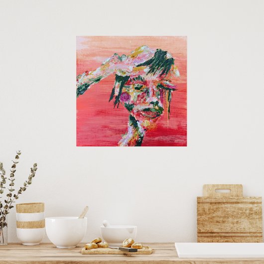 目の痛み ポスター (キッチン)