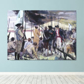 目の白いbyケン・ライリープリント キャンバスプリント (インサイチュ (ウッドフロア))