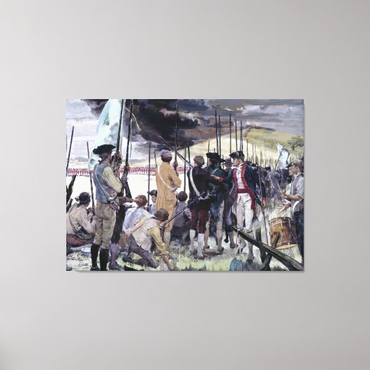 目の白いbyケン・ライリープリント キャンバスプリント (正面)