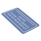 目の目の目の葉両方のブラインドマグネットブルー マグネット (右側)