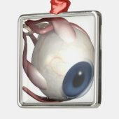 目の筋肉の現実的なレンダリング メタルオーナメント (左)