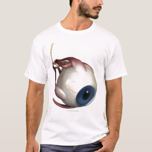 目の筋肉の現実的なレンダリング Tシャツ
