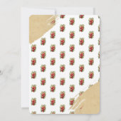 目の素朴赤ちゃんシャワーの国アップル 招待状 (裏面)