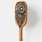 目の緑で魅惑されたピックボールパドル ピックルボールラケット (左)
