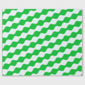 目の緑の白パタミニマルーン ラッピングペーパー (フラット)