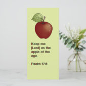 目の聖なる書物、 経典ブックマークの詩編リンゴ (スタンド正面)