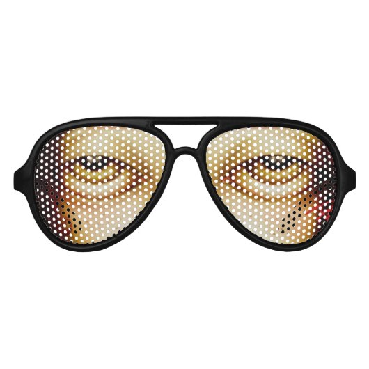 目の色 アビエーターサングラス (正面)