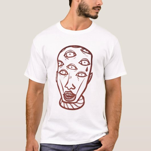 目の落書きの芸術のTシャツ Tシャツ (正面)