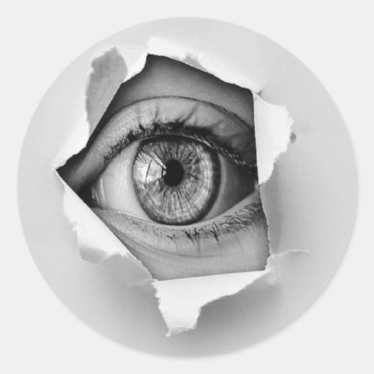 目の覗き穴 ラウンドシール (正面)